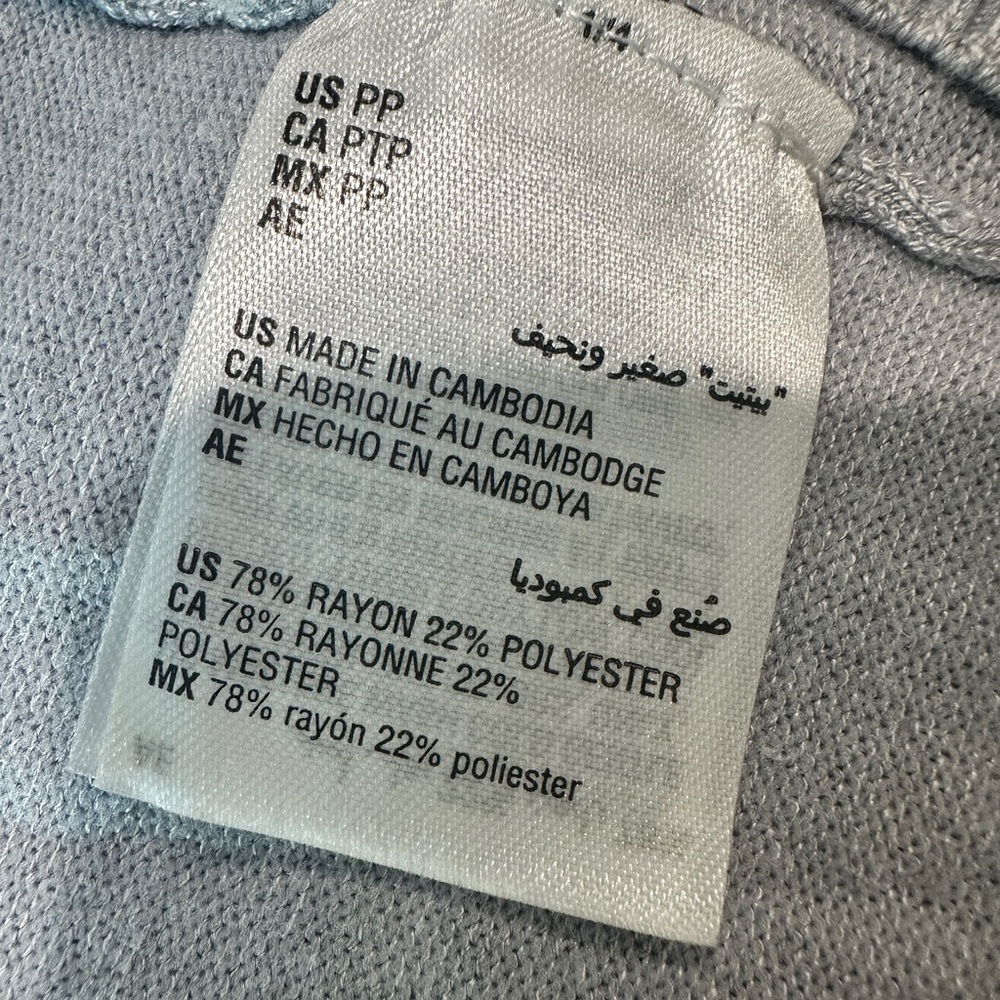 JM Collection Open Cardigan Sweater Size PP Gray - Picture 6 of 8